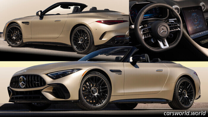 Посмотрите фотографии американского Mercedes-AMG SL63 Manufaktur Golden Coast | Carscoops